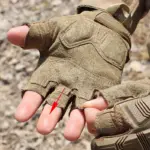 Gants tactiques type mitaines - Kf s bead f f b a e t - Airsoft Gear Shop