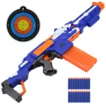 Blaster lance-fléchettes jouet – Pack complet avec cible + 20 darts - Kf s c d ab a a fb bo - Airsoft Gear Shop