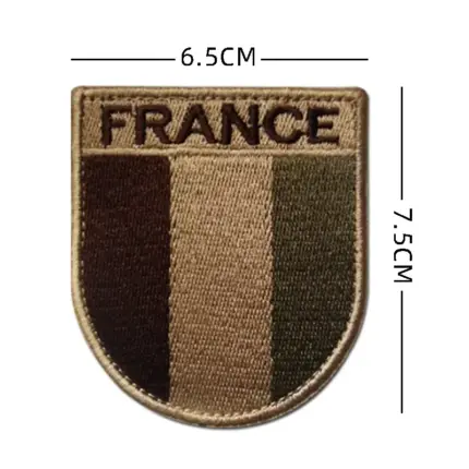 Patch Militaire – Écusson France tricolore camouflage sable - Kf s f ffafc cf c d v - Airsoft Gear Shop
